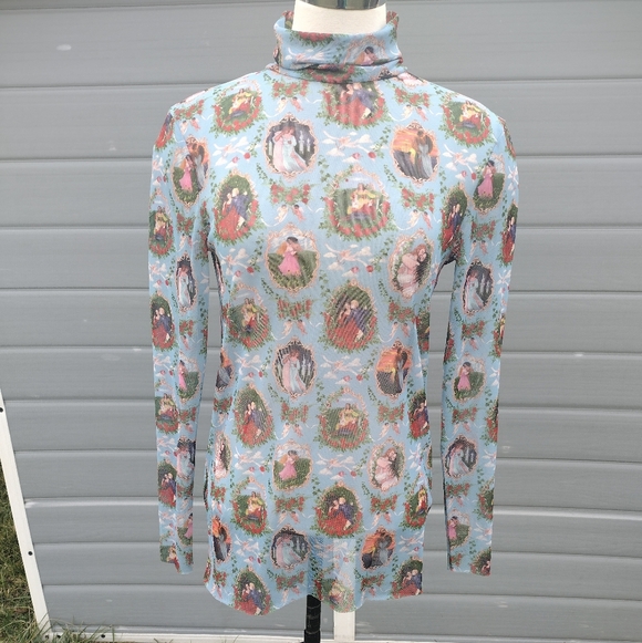 Rachel Antonoff Black Lillian Turtleneck In Romance Novel Size M EUC - Picture 2 of 9